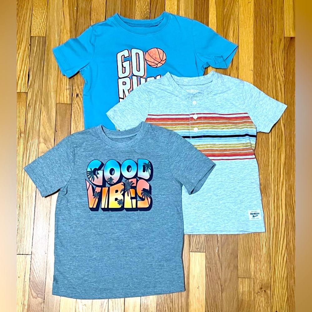 3-pack Toddler boy graphic tees. 2-Osh Kosh B’gosh 1-Granimals. Size 4T